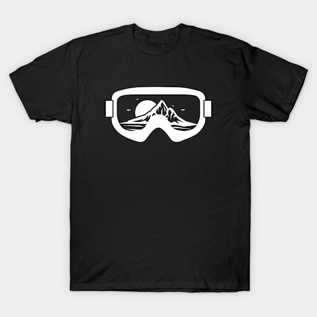 Ski Goggles T-Shirt by martinroj